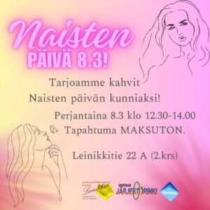Naisten päivä 8.3. kKahvitarjoilu